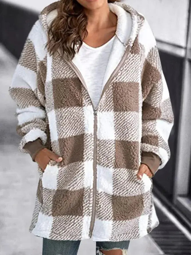 Vanessa - Fleecejacke mit Kapuze für Damen