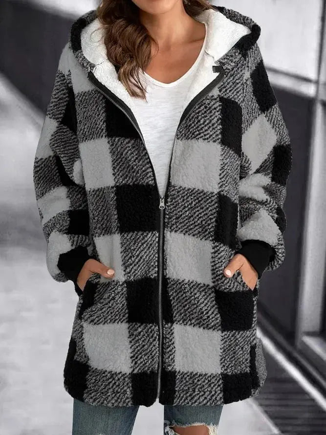 Vanessa - Fleecejacke mit Kapuze für Damen