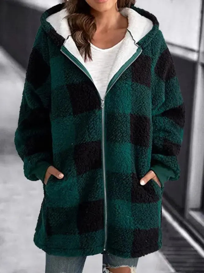 Vanessa - Fleecejacke mit Kapuze für Damen