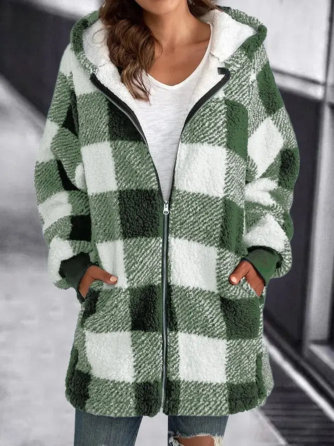 Vanessa - Fleecejacke mit Kapuze für Damen