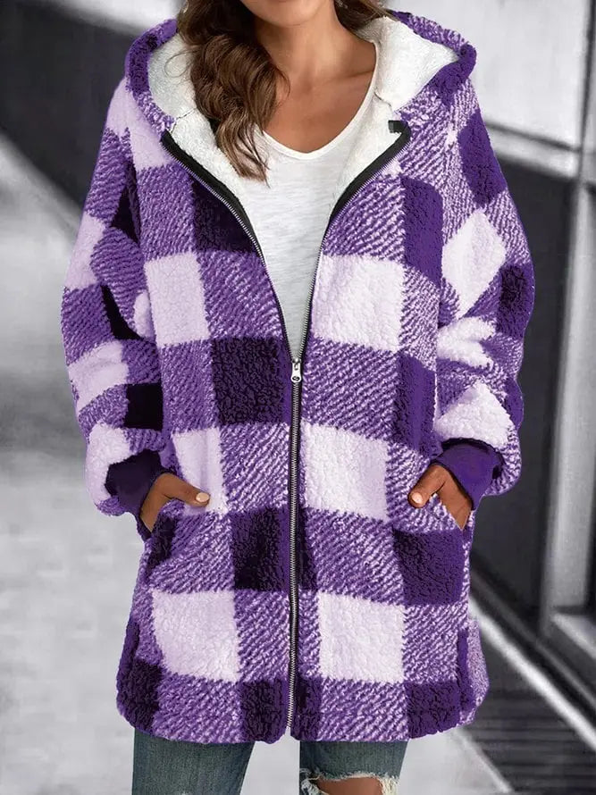 Vanessa - Fleecejacke mit Kapuze für Damen