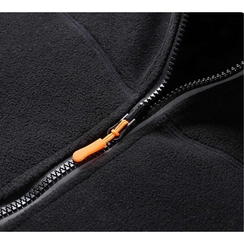 Parker - Lässige Herbst Fleece-Strickjacke mit Reißverschlusstaschen für Damen