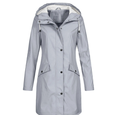 Shyma | Damen Winter Kapuzen Regenmantel | Lang