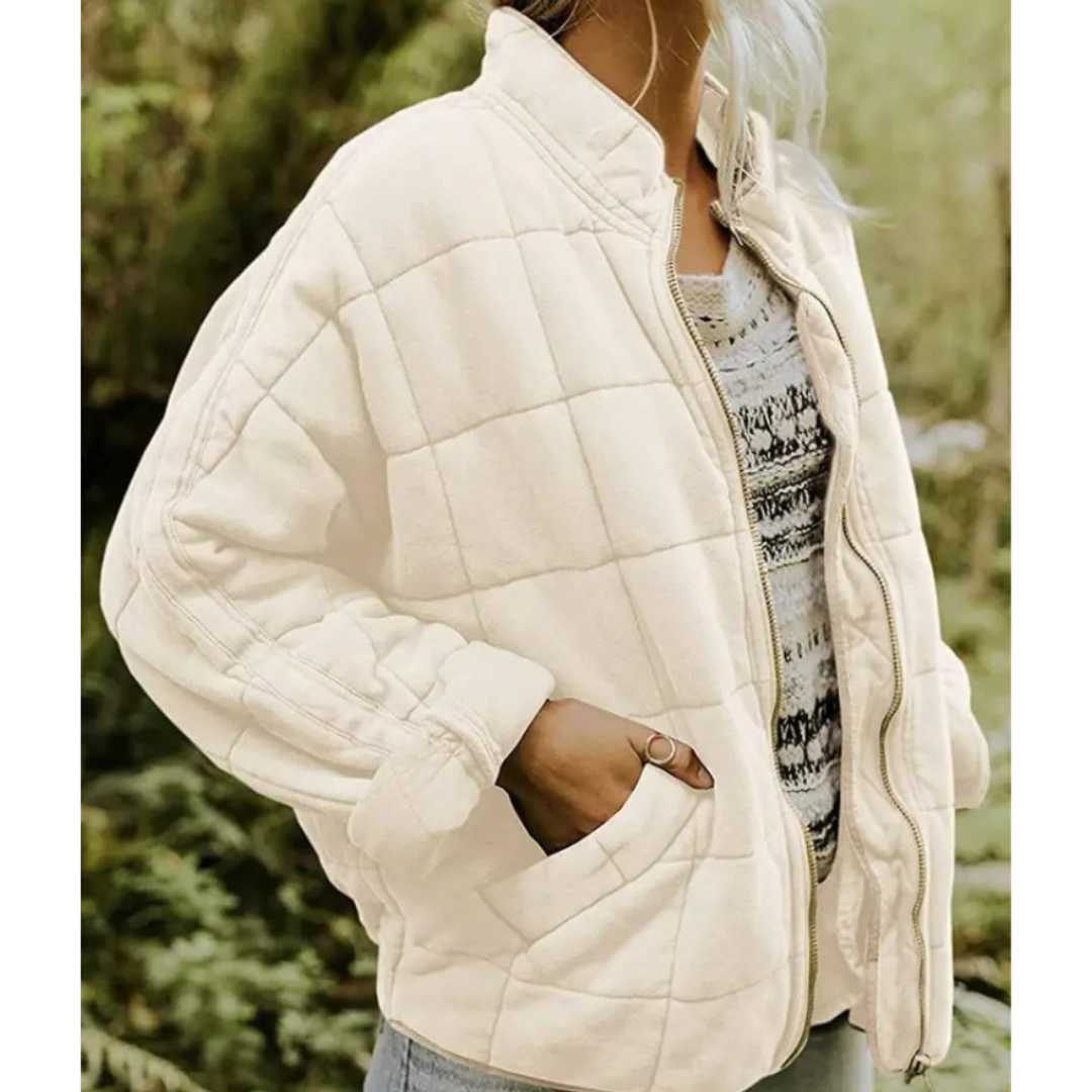 Damen Warme Reißverschluss Jacke