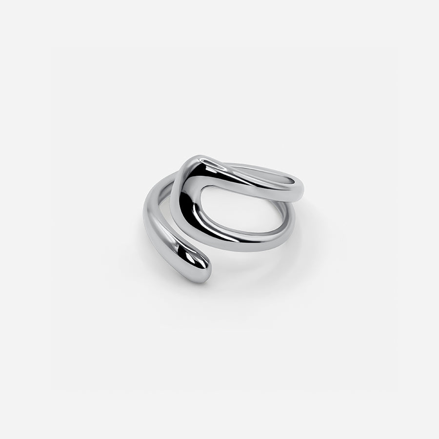 Skulpturaler Silberring – Modernes Design für zeitlose Eleganz