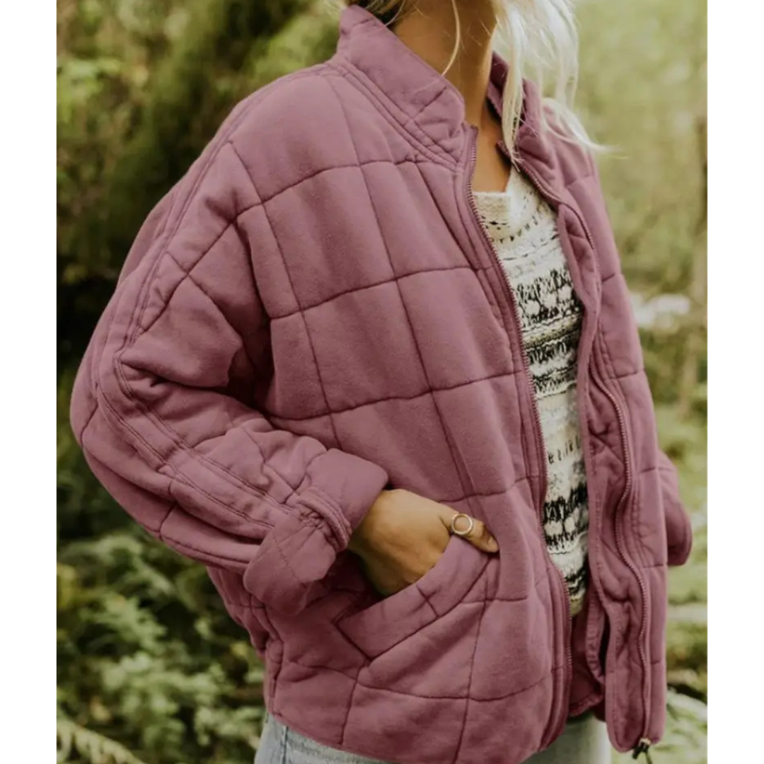 Damen Warme Reißverschluss Jacke
