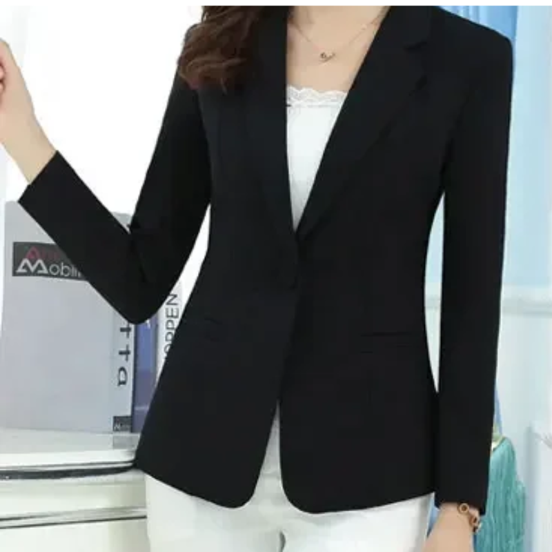 Delilah - Stilvoller Blazer mit Einzelknopfverschluss für die Arbeit im Herbst für Damen