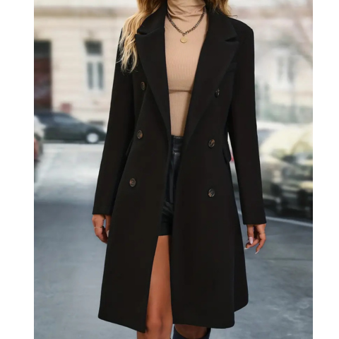 Saylor | Damen Elegante Abend Mantel | Lang