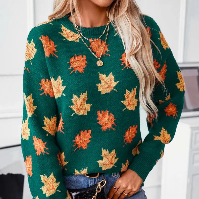 Gemütlicher Herbststrickpullover