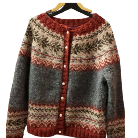 Agnes | Damen Lässige Strick Pullover | Langarm