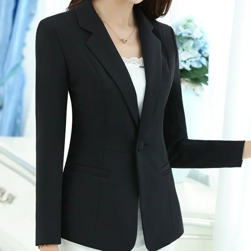 Delilah - Stilvoller Blazer mit Einzelknopfverschluss für die Arbeit im Herbst für Damen