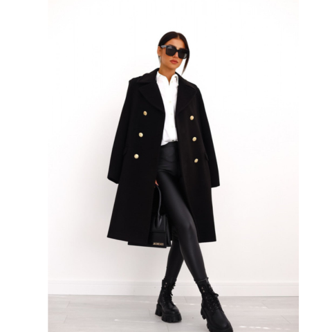 Emogen | Damen Klassische Zweireiher Trenchcoat | Lang