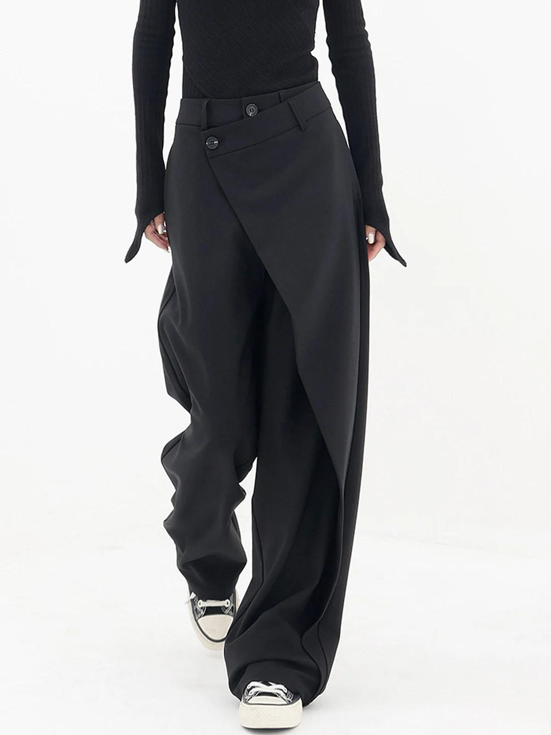 Yuli | Schmeichelhafte Asymmetrische Taille Damenhosen