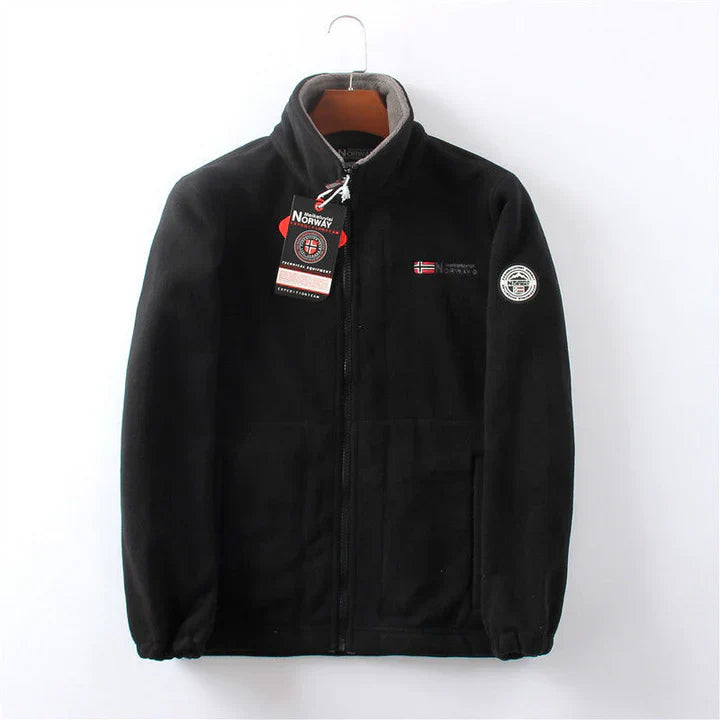 Winddichte und bequeme fleecejacke für herren