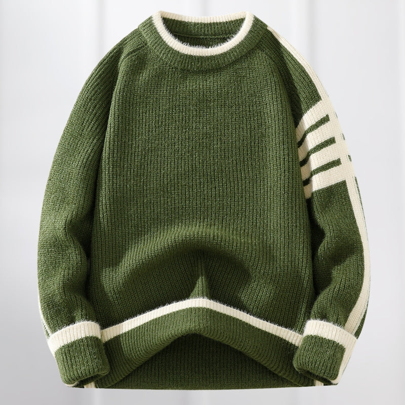 Warmer und modischer Strickpullover für Männer