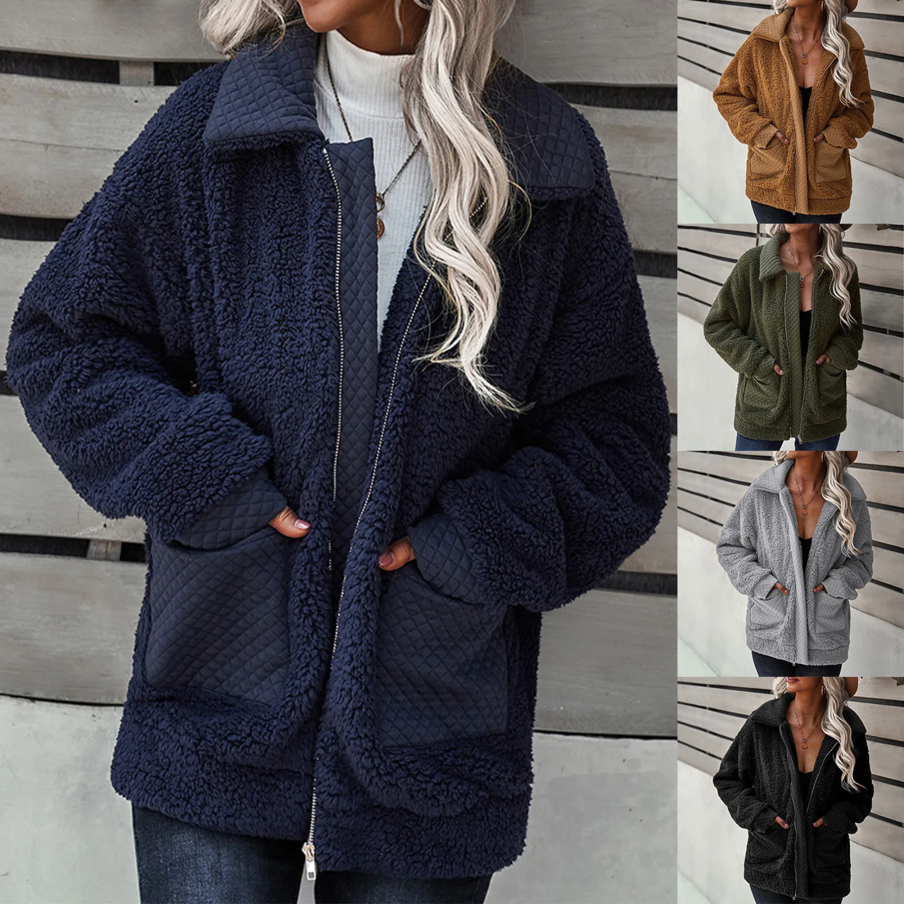 Ava - Schicker und Moderner Winter-Teddy-Mantel für Damen