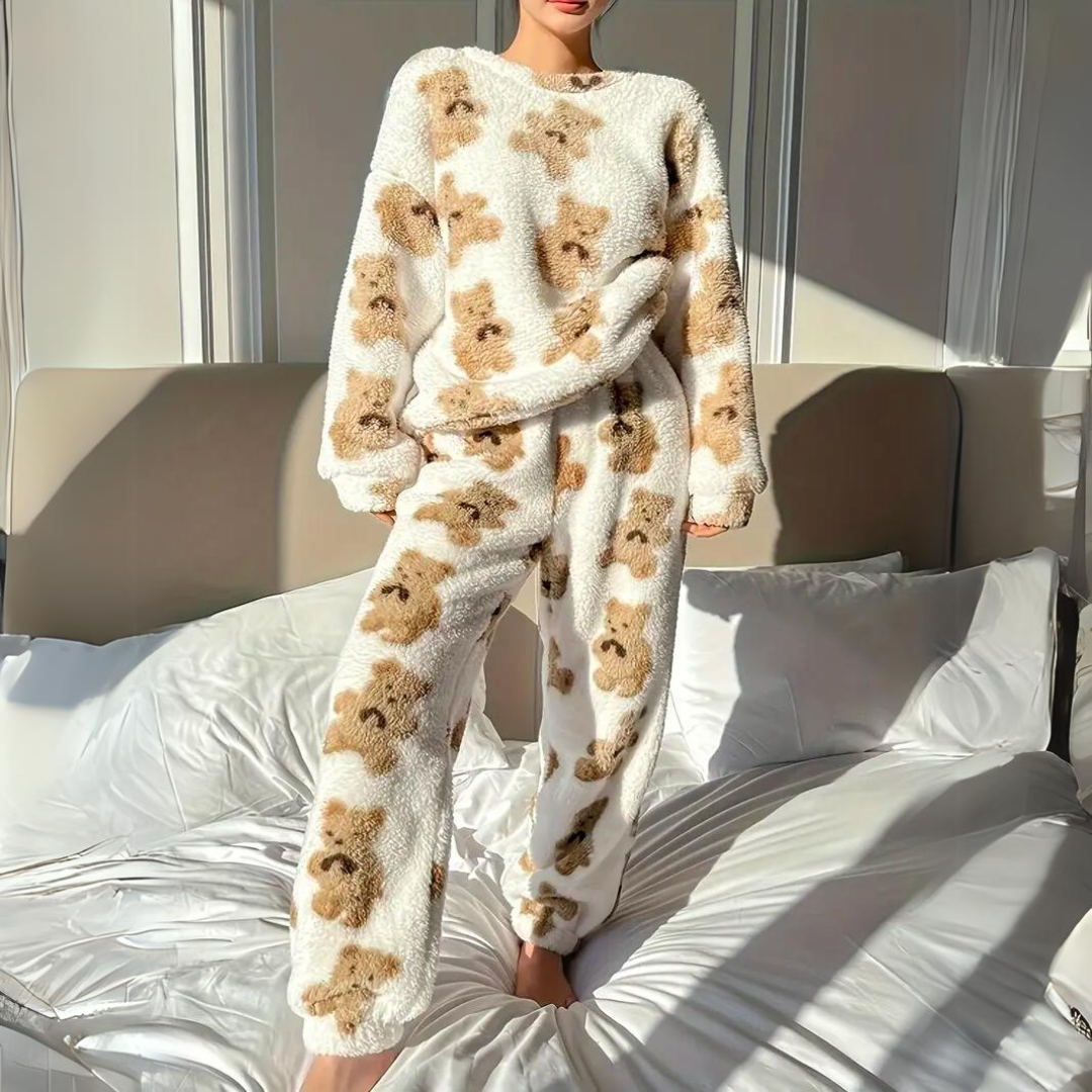 Zsa | Gemütliches Pyjama-Set mit Bärenmuster für Damen