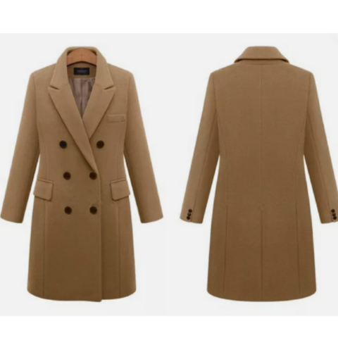 Therma | Damen Elegante Winter Trenchcoat | Lang