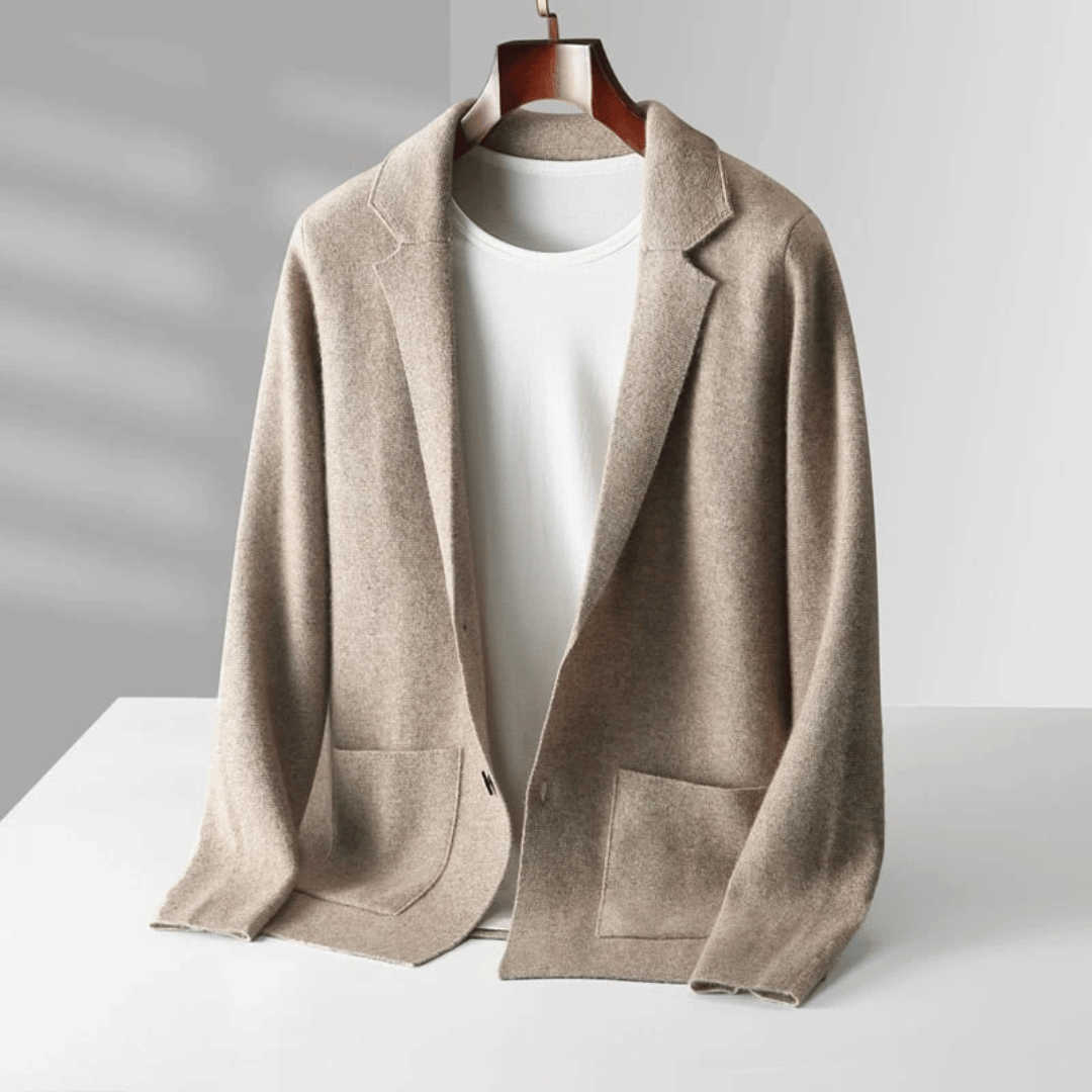 Mariano - Klassischer Herbst Wollstrickjacke für Herren