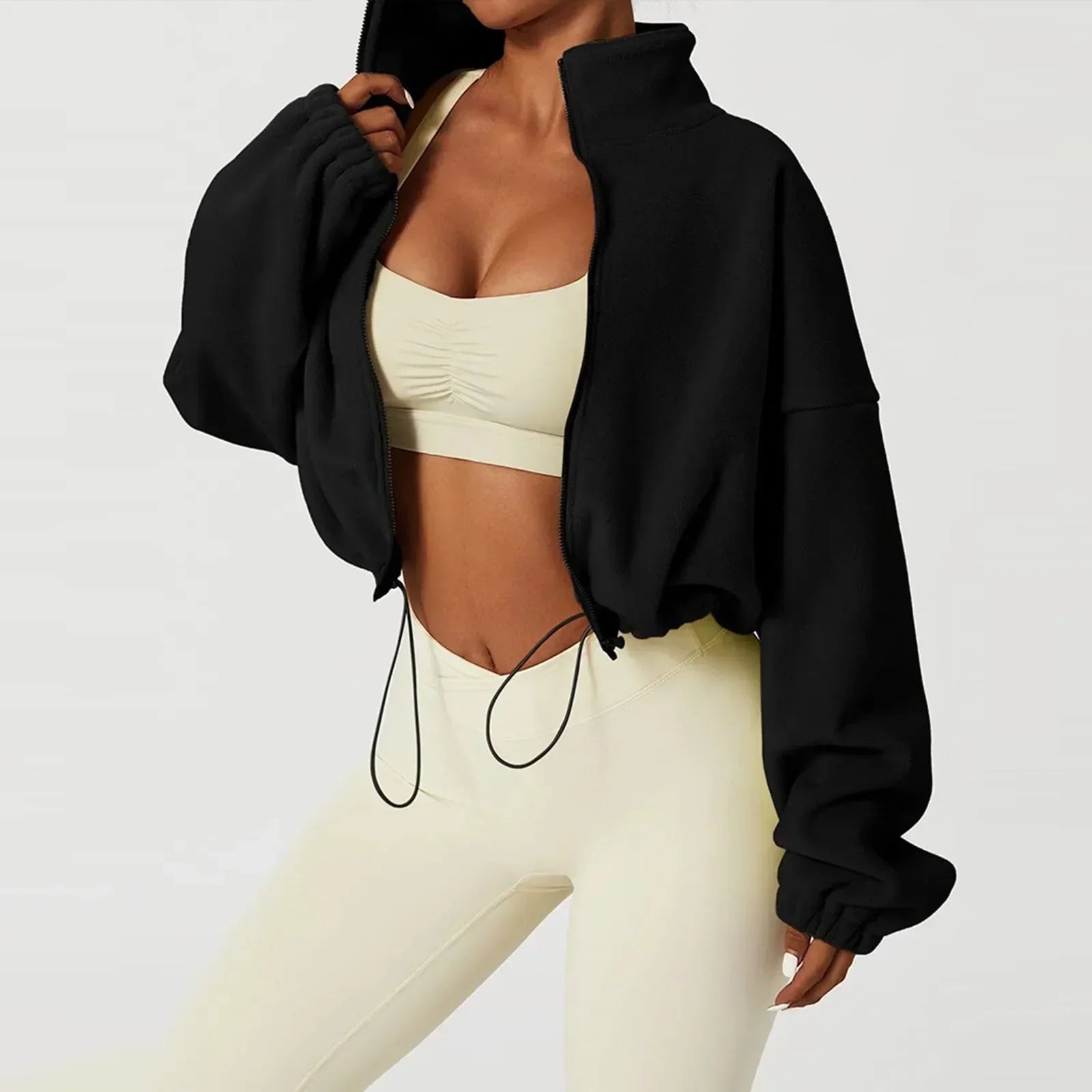 Bianca -Kurze sportliche Fleecejacke