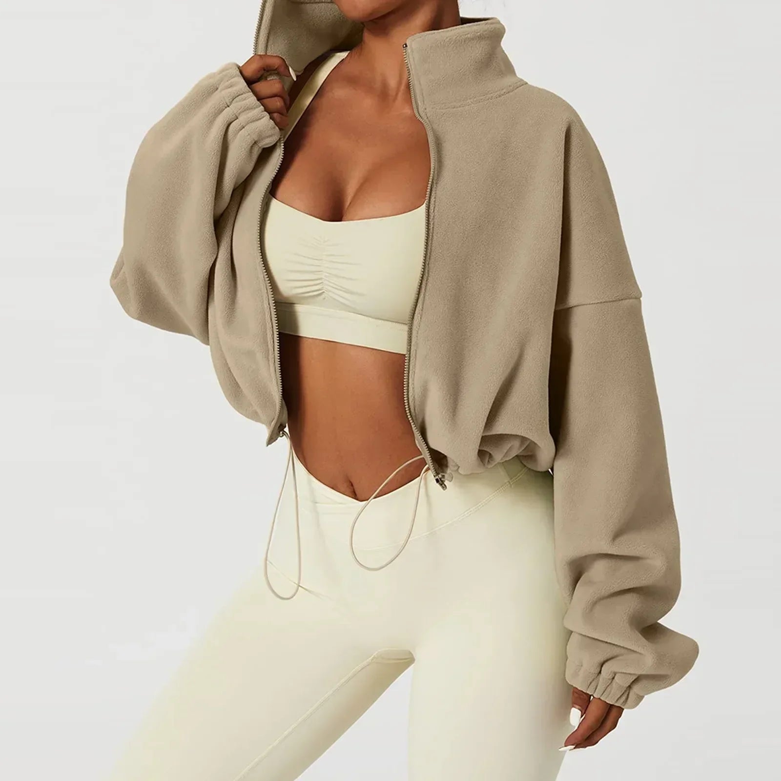 Bianca -Kurze sportliche Fleecejacke