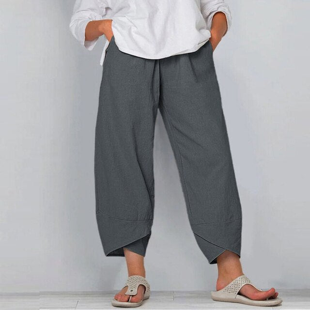Freya - Lässige lockere Leinenhose