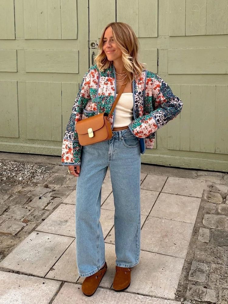Emily - Schicke und Stilvolle Weiche Karierte Vintage Winterjacke für Damen