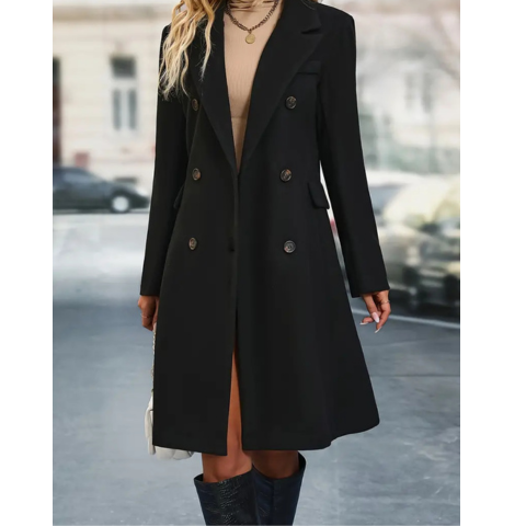 Saylor | Damen Elegante Abend Mantel | Lang