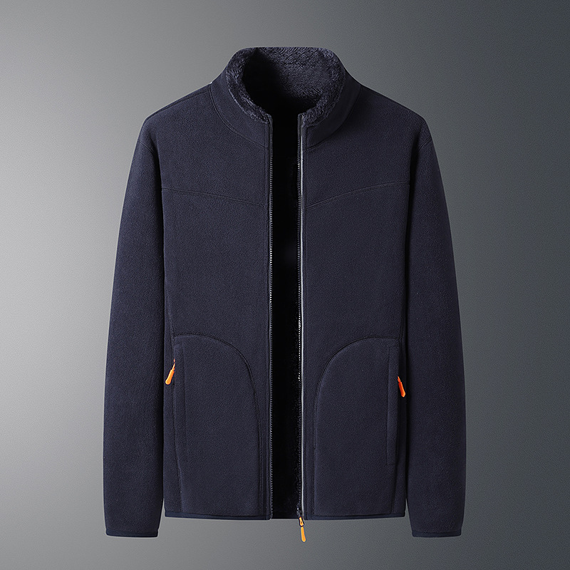 Parker - Lässige Herbst Fleece-Strickjacke mit Reißverschlusstaschen für Damen