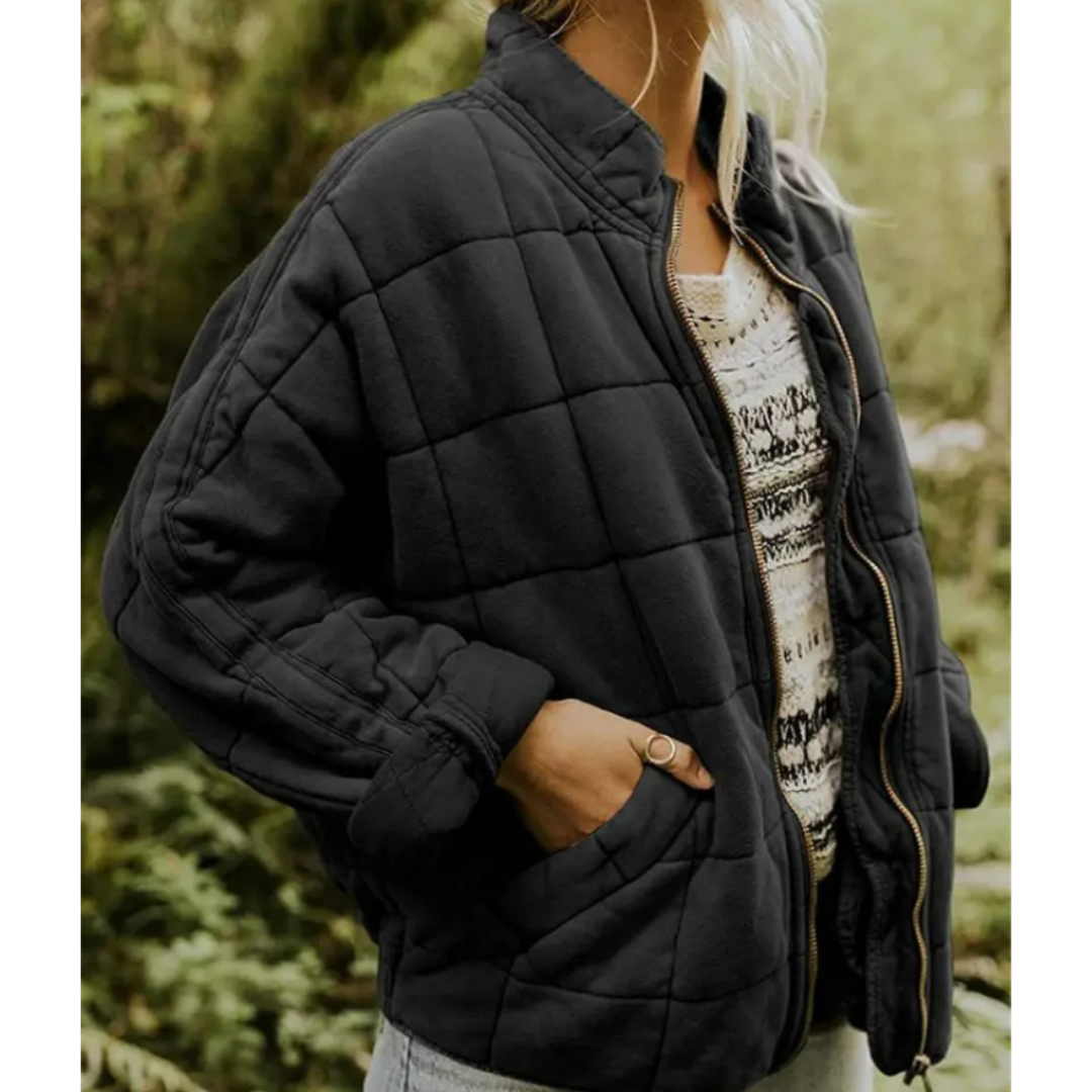 Damen Warme Reißverschluss Jacke