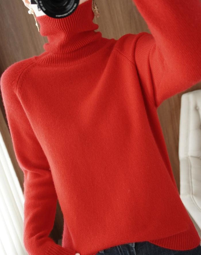 Kuscheliger Strick-Rollkragenpullover