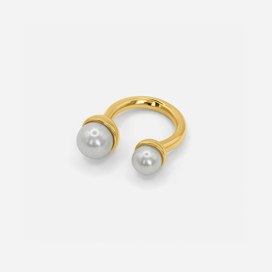 Ring mit Doppelperlen – Zeitlose Eleganz für deinen Look