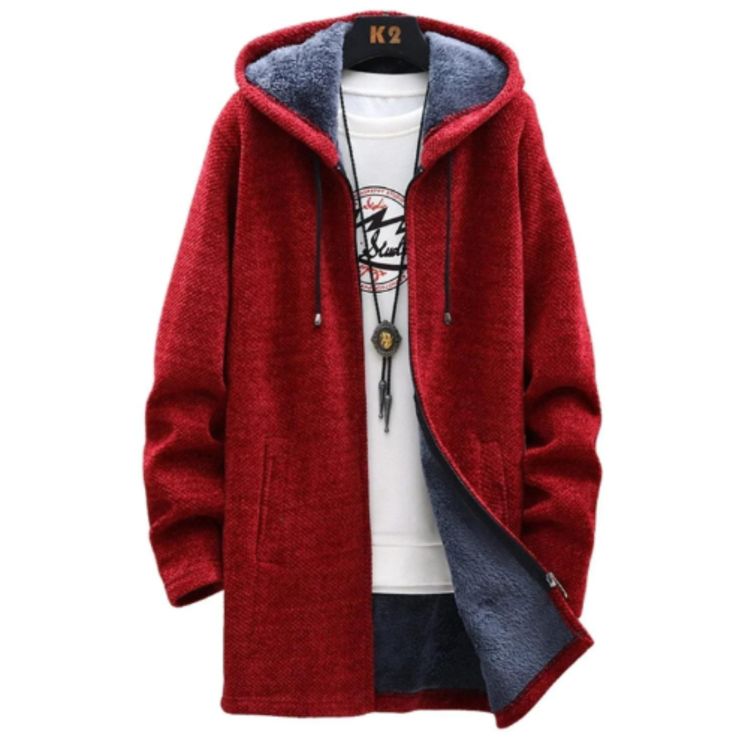 Lange Kapuzenjacke für Damen