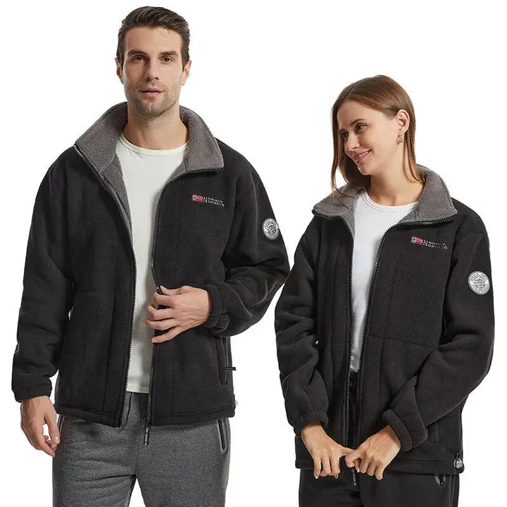 Winddichte und bequeme fleecejacke für herren