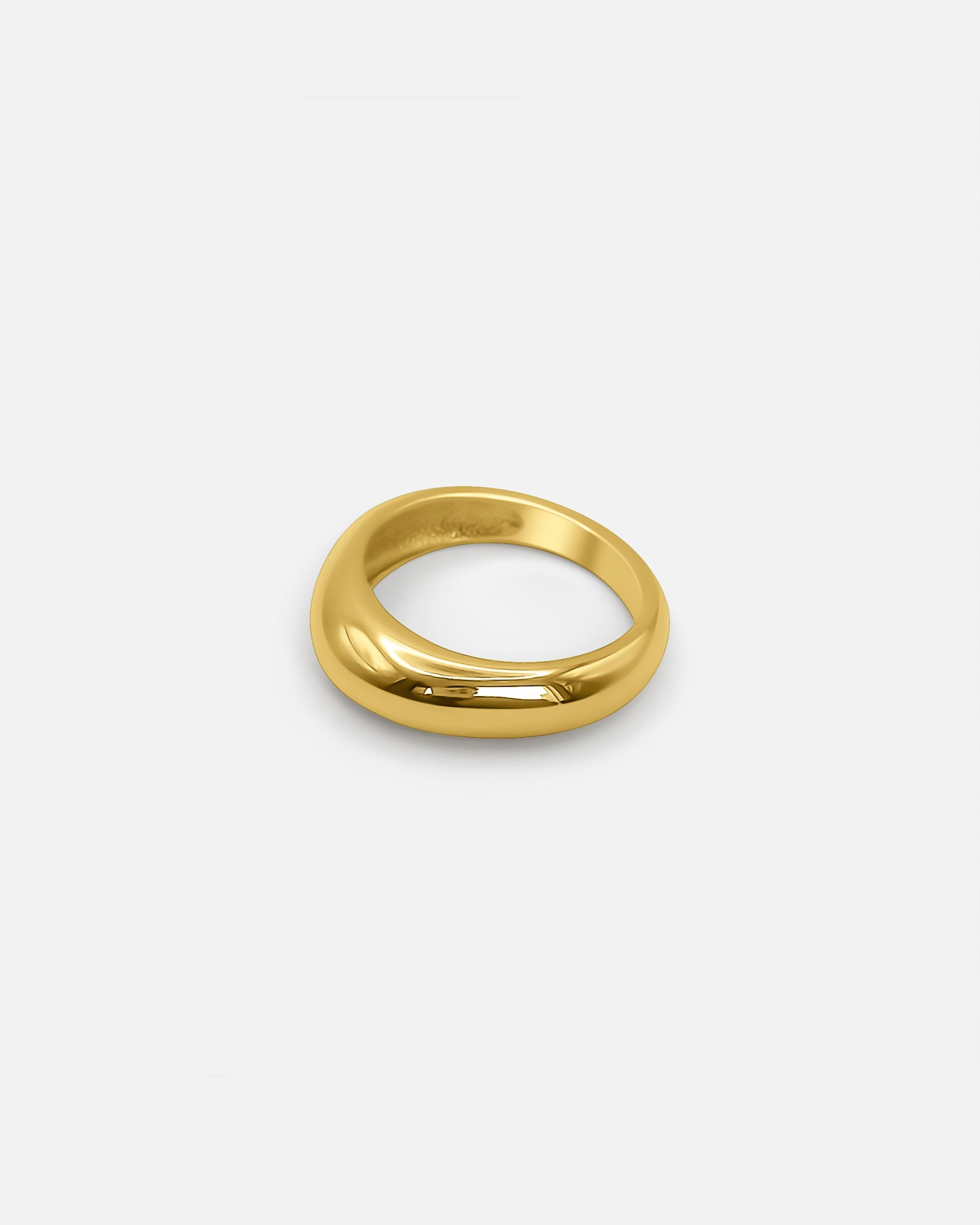 Goldener Gebogener Ring – Minimalistisches Design für zeitlose Eleganz
