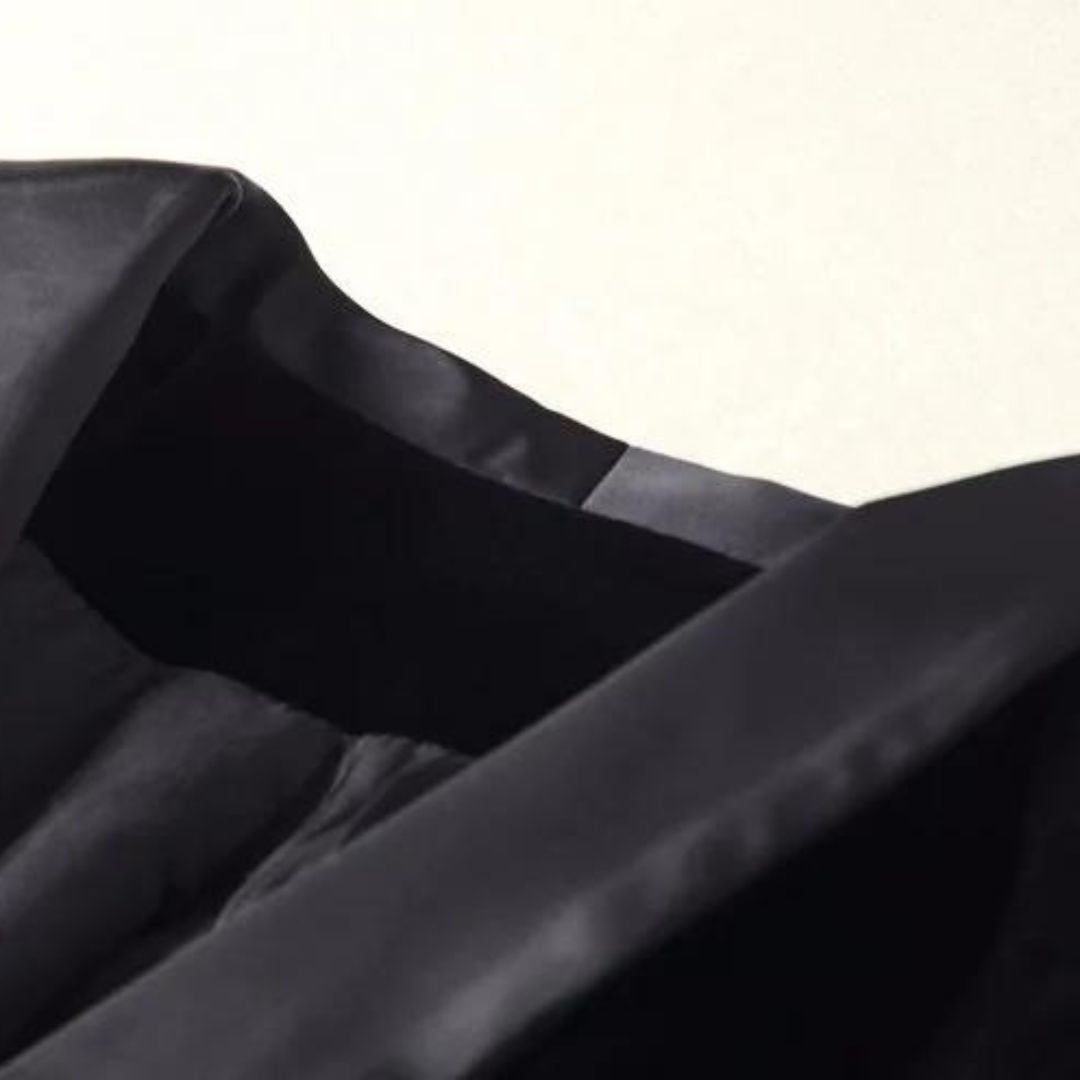 Luna - Schicker Herbst Samt-Smokingblazer mit Satin-Revers für Damen