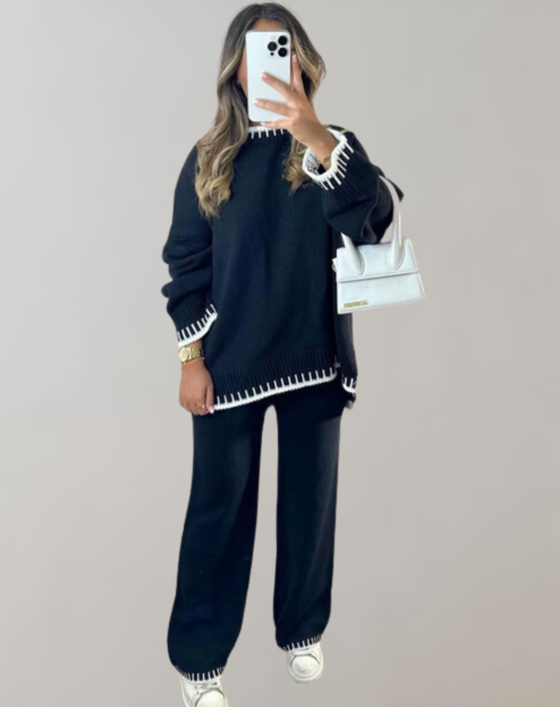 Martha™ Lavinia Luxus-Strickpullover und Hosen-Set