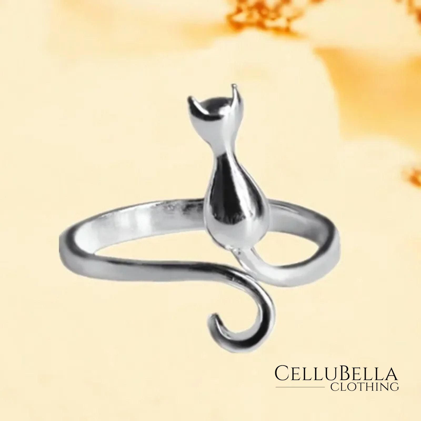 Mira-Katzenring: Verspielte Eleganz in 925er Sterling Silber