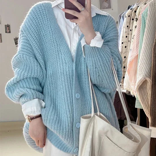 Yara Rose - Damen Strickjacke in Übergröße