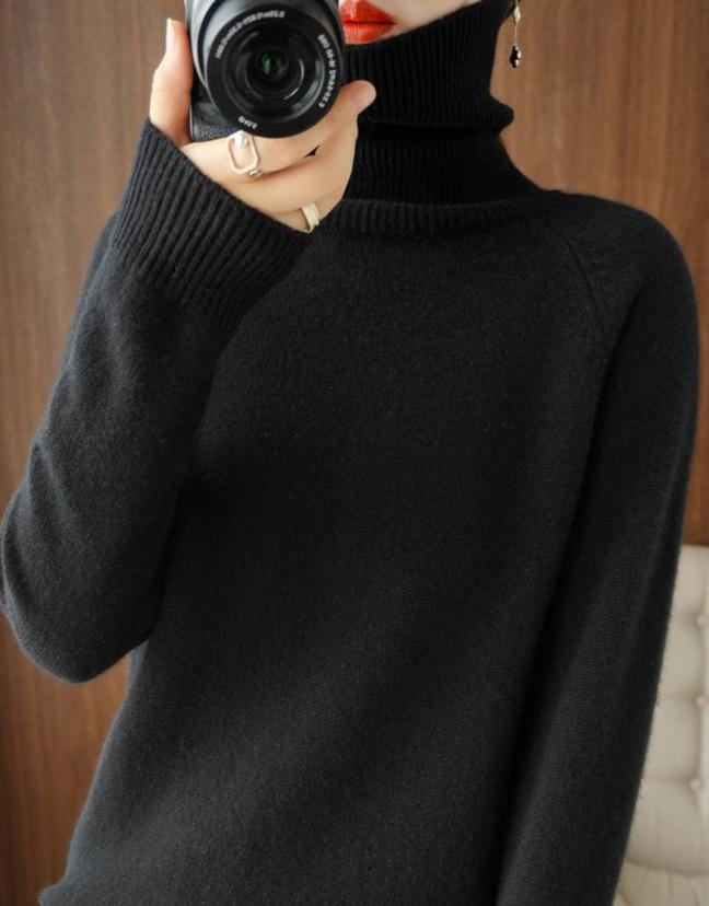 Kuscheliger Strick-Rollkragenpullover