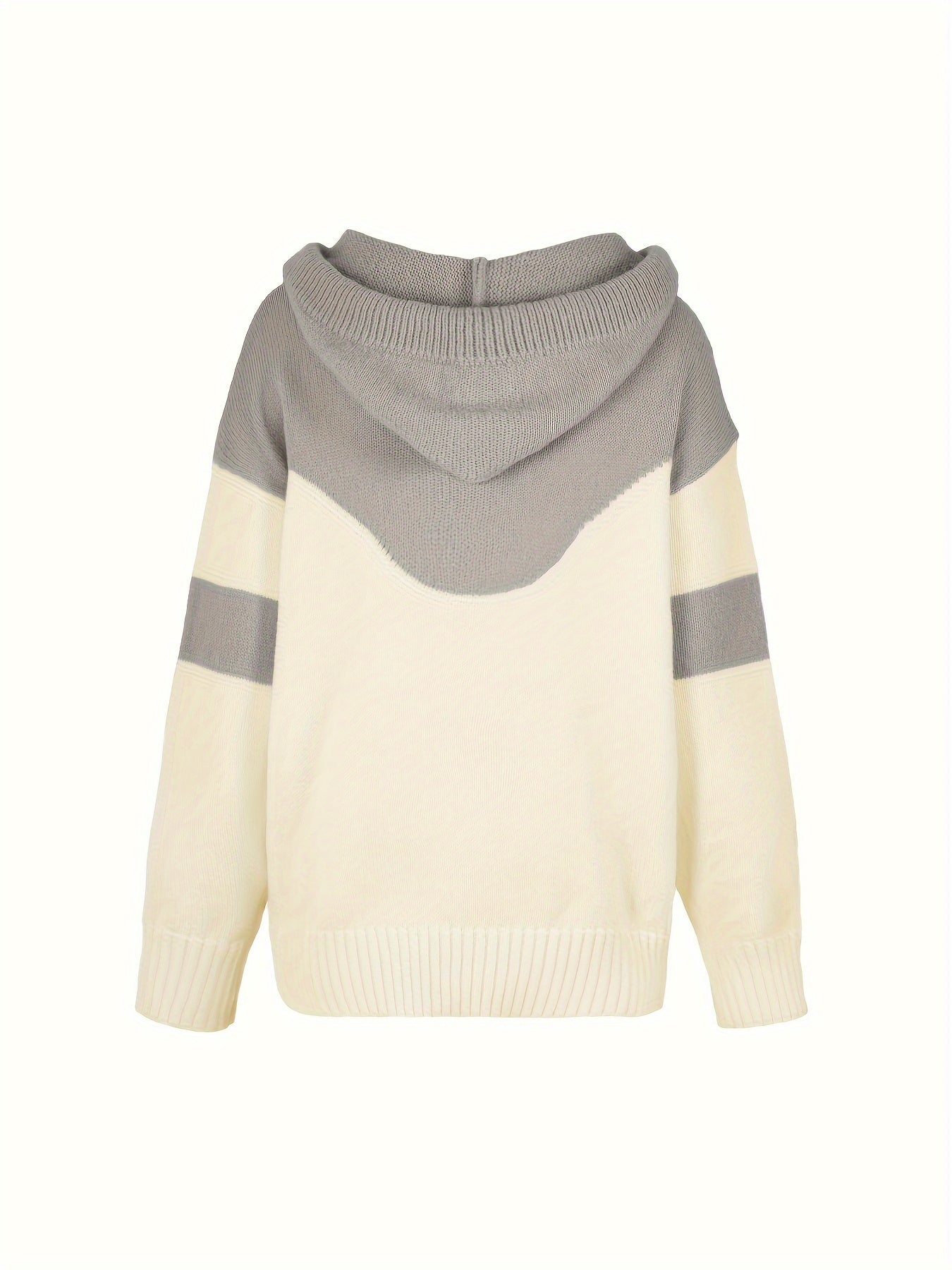 Bella - Streetwear Herbst Farbblock-Hoodie mit Kordelzug und Tasche für Damen
