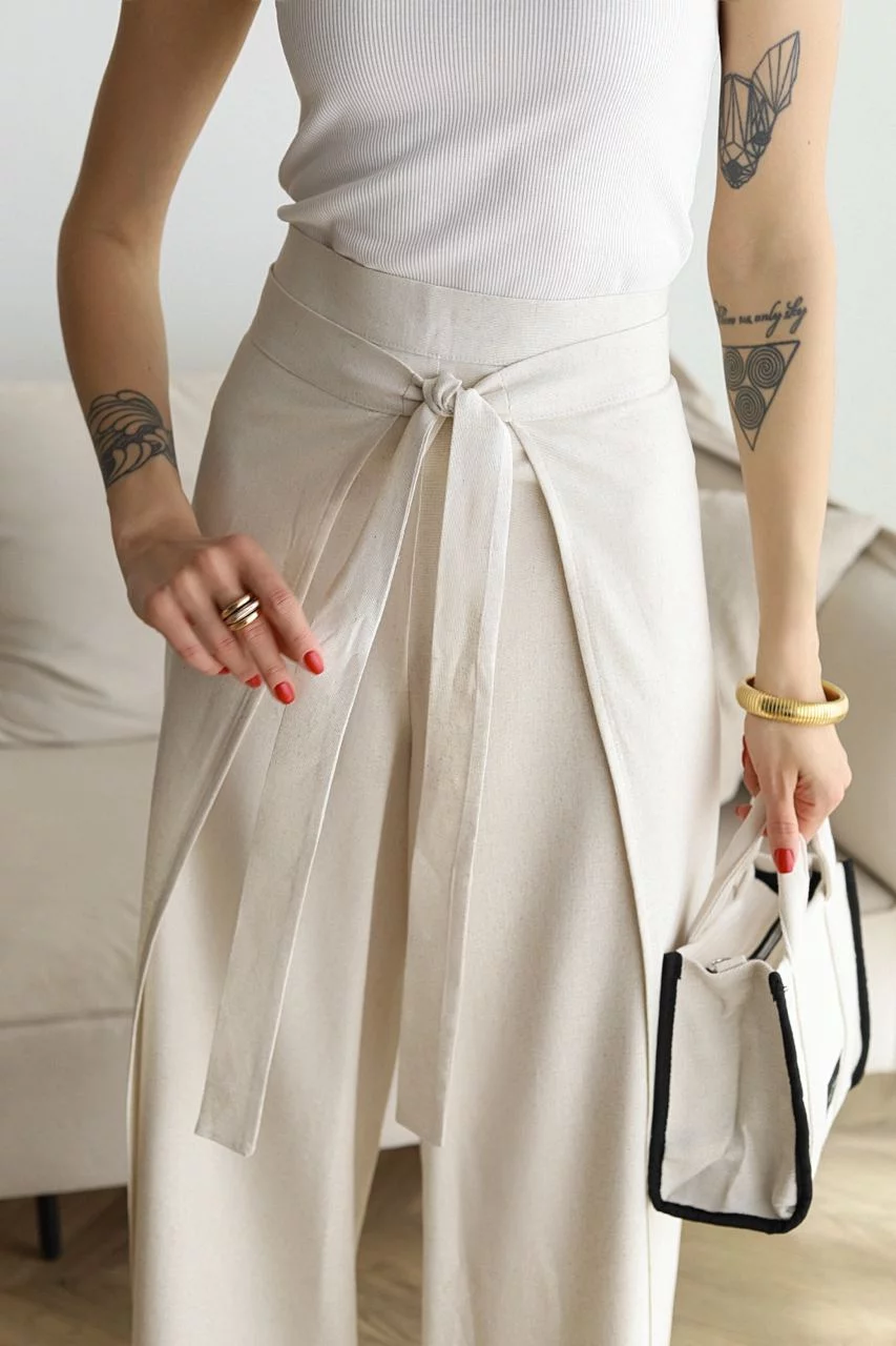 Wide-Leg Trousers | Linen | Bequem und elegant