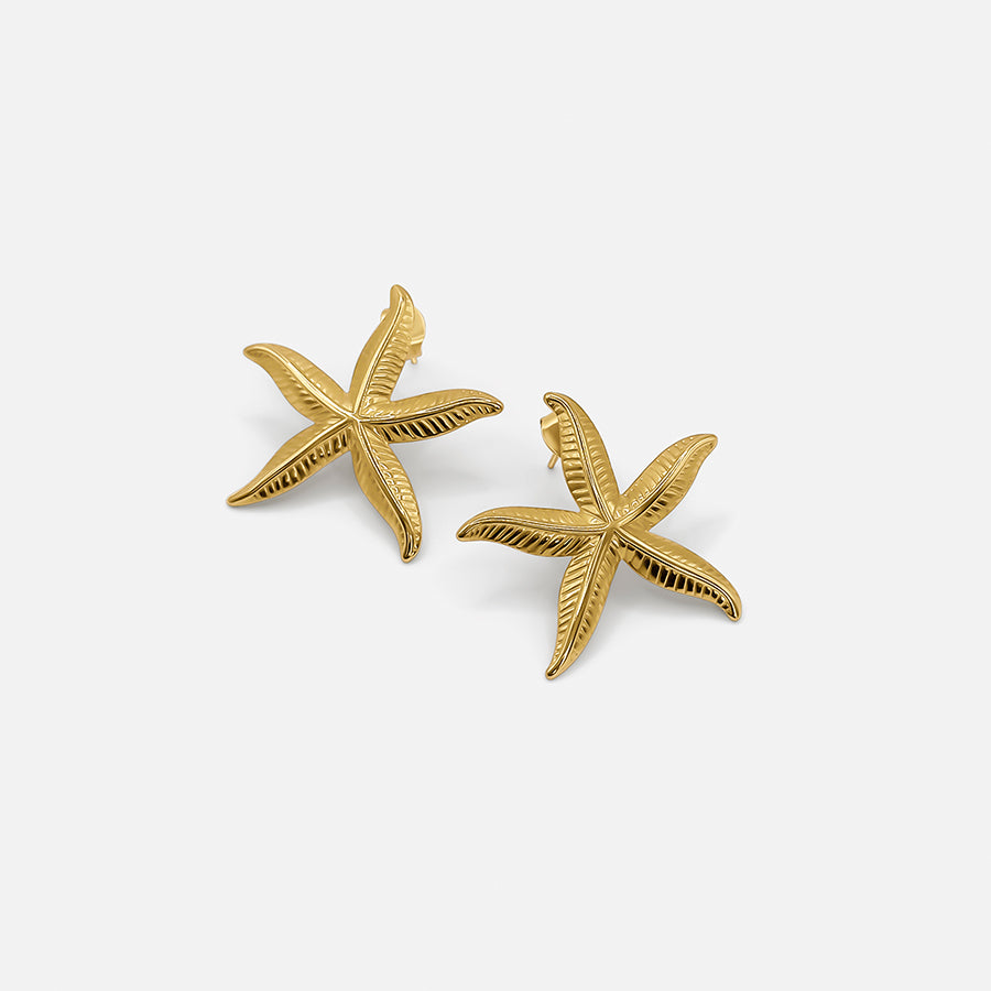 Goldene Seestern-Ohrringe – Ein maritimer Touch für deinen Stil