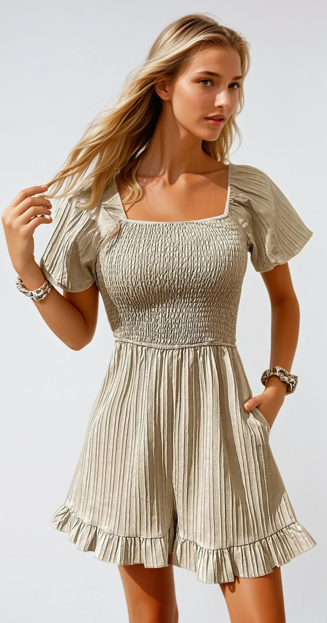 Kurzärmliger Overall für Sommeroutfits