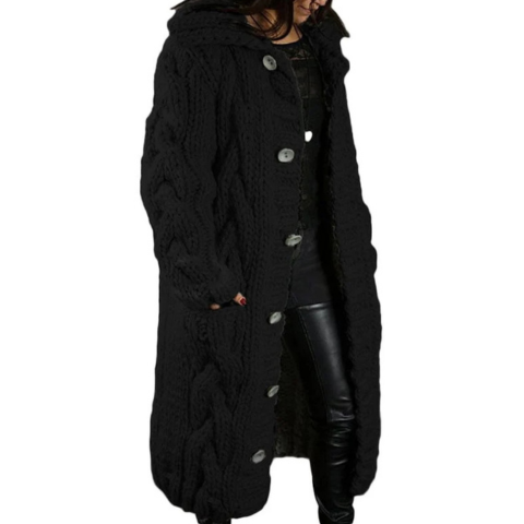 Xyza | Damen Lang Strickjacke | Gestrickt