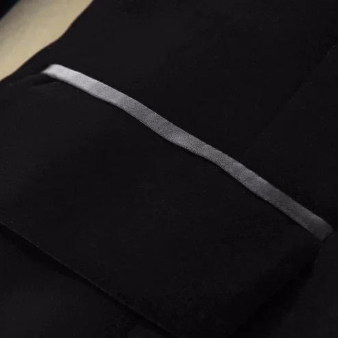 Luna - Schicker Herbst Samt-Smokingblazer mit Satin-Revers für Damen