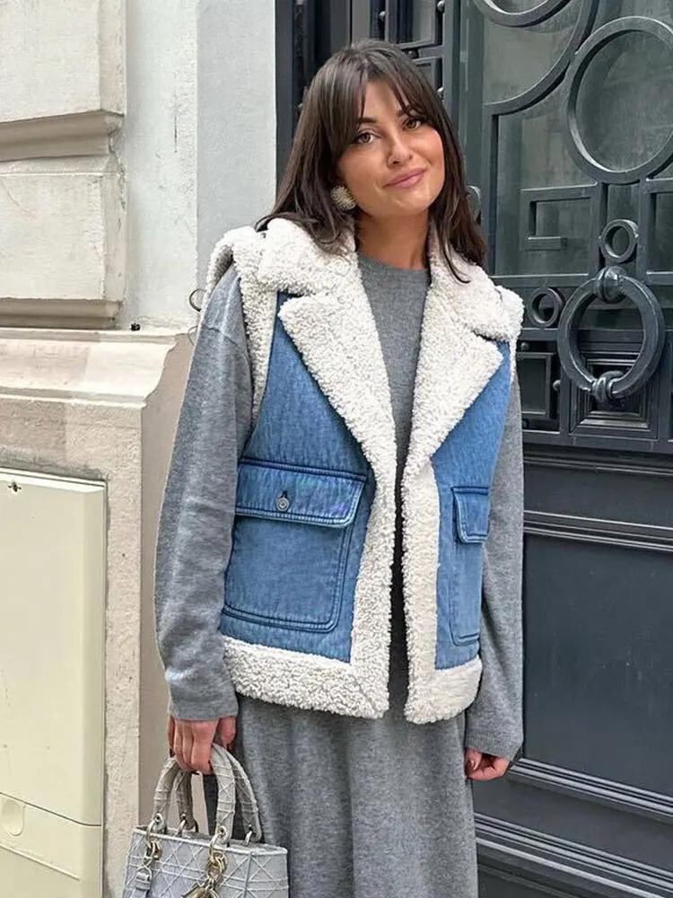 Trendige Denim-Westen für Damen