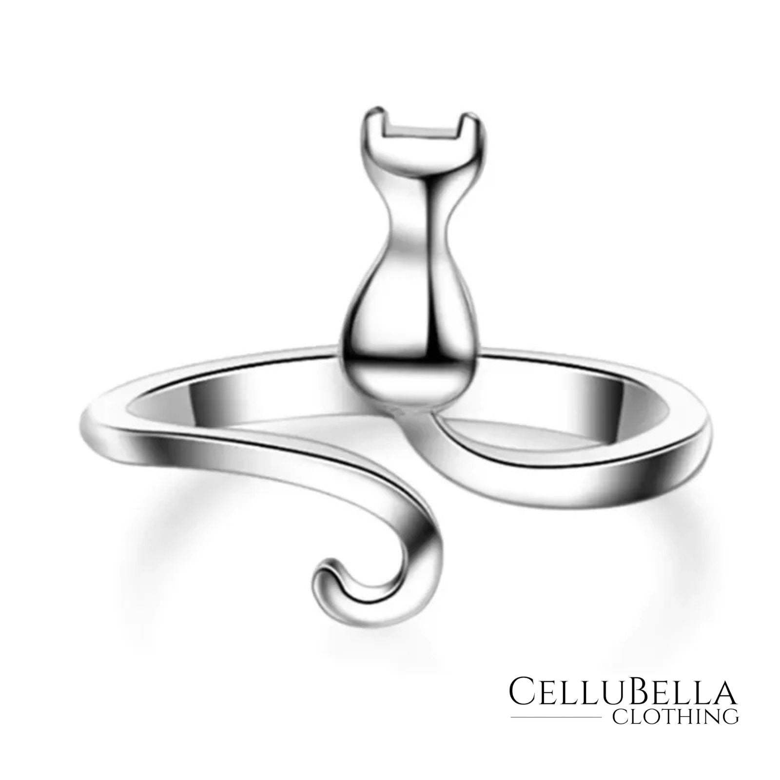 Mira-Katzenring: Verspielte Eleganz in 925er Sterling Silber