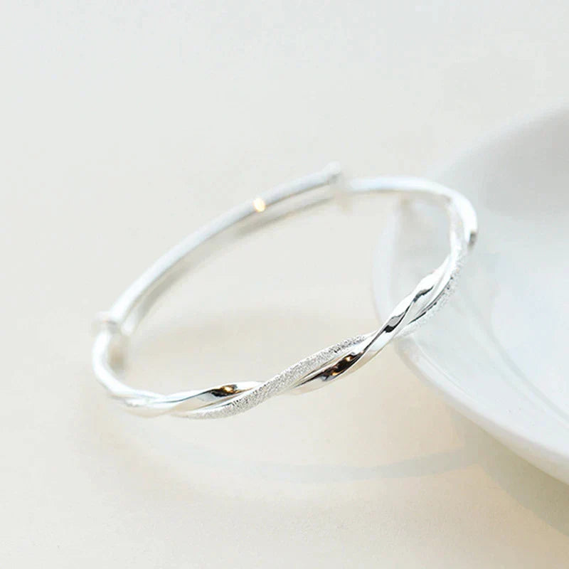 Camilla | Gedrehte 925 Sterling Silber Armband