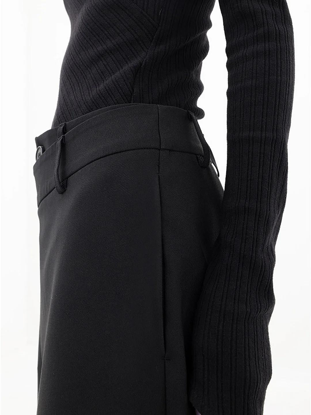Yuli | Schmeichelhafte Asymmetrische Taille Damenhosen